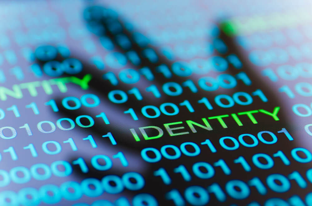 the word Identity on the screen